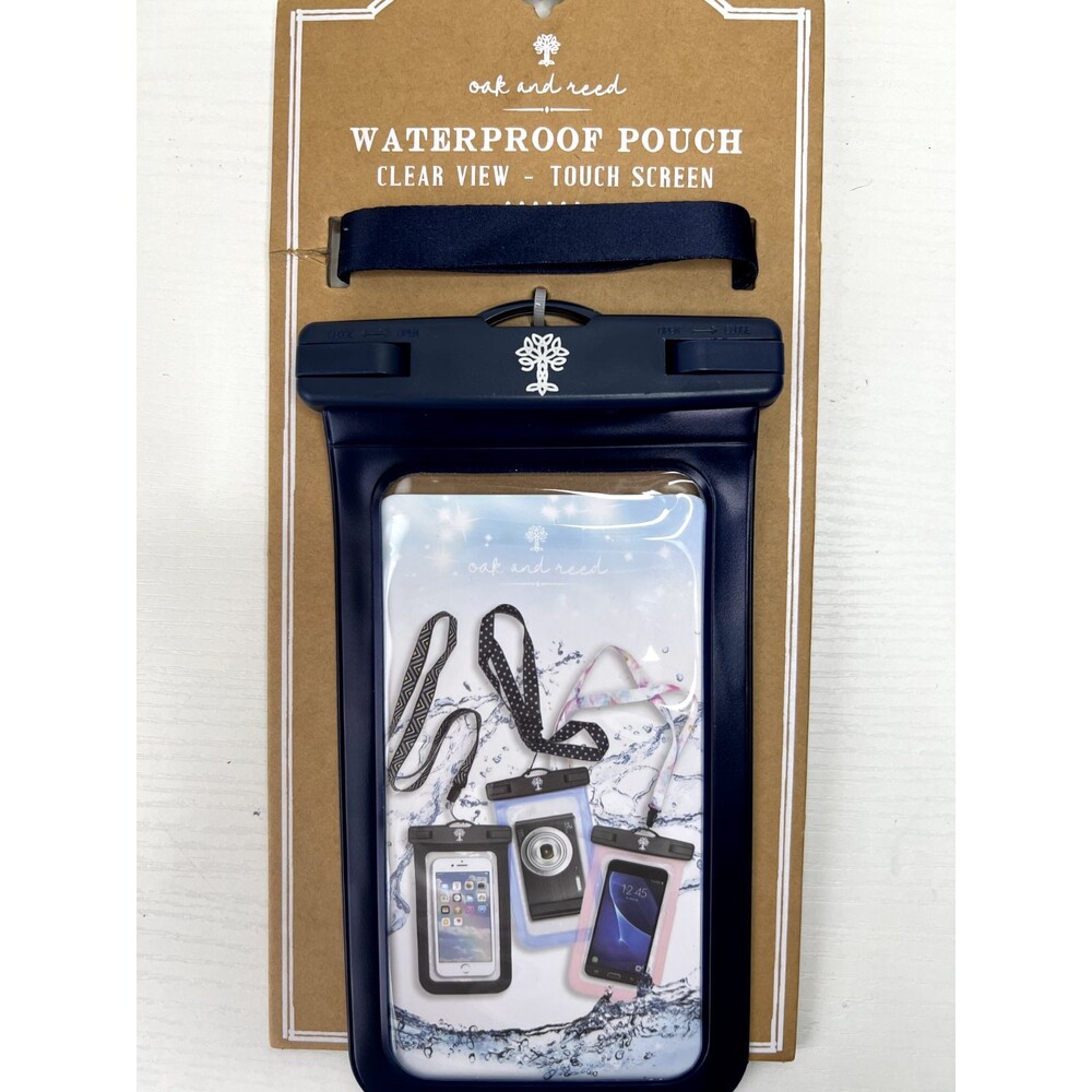 NWT Oak and Reed Waterproof Pouch Clear View Touch Screen Travel Beach Pool New